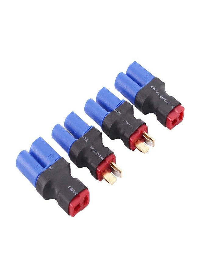 OliRC 4pcs EC5 to T-Plug Style Male Female RC Connector Adapter(C82-4) - Image 1